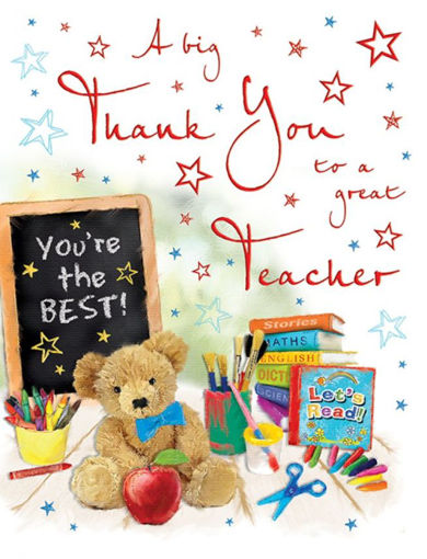 Picture of BIG THANK YOU GREAT TEACHER CARD